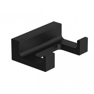 Двойной крючок для ванной Wonzon & Woghand Eclipse WW-9125-BL чёрный